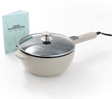 Good Housekeeping 3Qt Electric Cook Pot with Lid & 5 Recipes