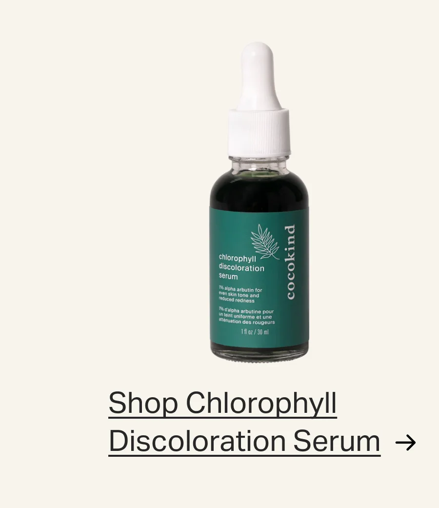 chlorophyll discoloration serum