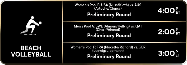 Olympics Schedule