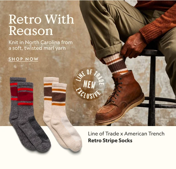 Line of Trade X American Trench Retro Stripe Socks