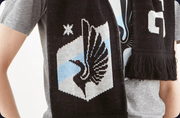 MNUFC loon Logo on Scarf