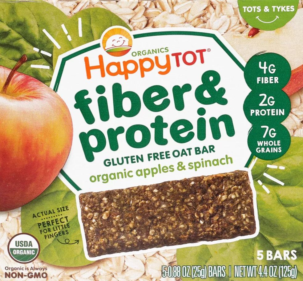 Image of Happy Tot Organic Apples and Spinach Oat Bar (5 CT)