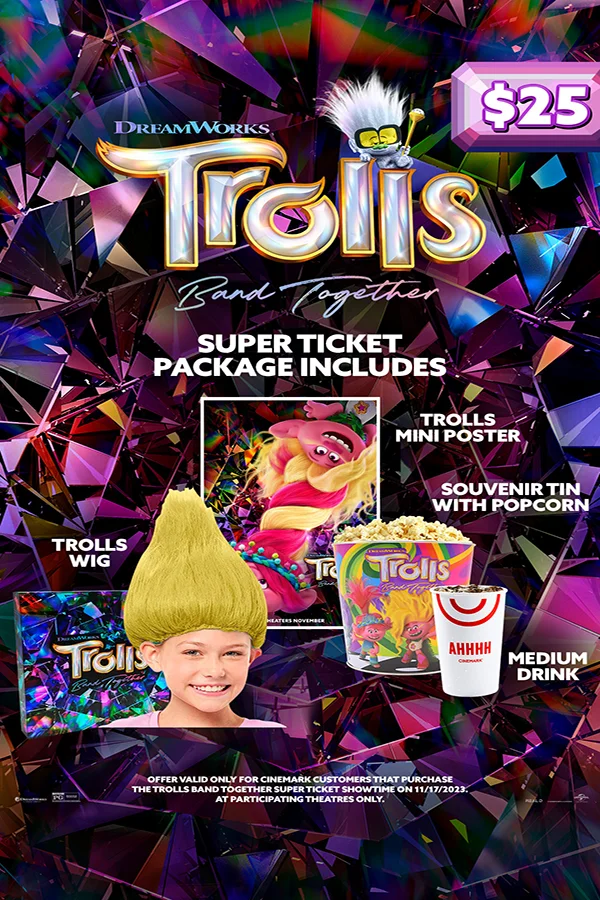 SUPER TICKET: TROLLS BAND TOGETHER