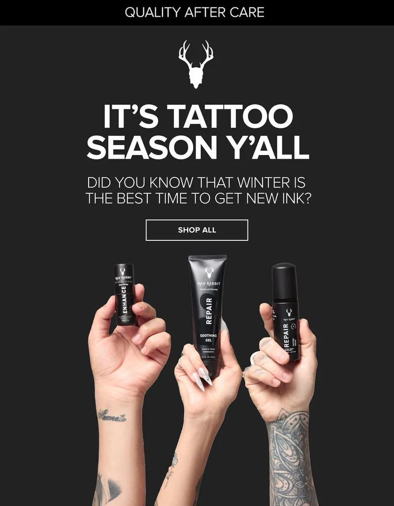 It's tattoo season Y'all! Did you know that winter is the best time to get new ink?