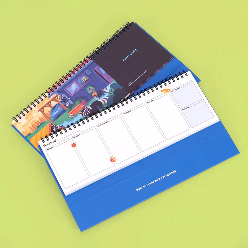 Weekly Desk Planner Open