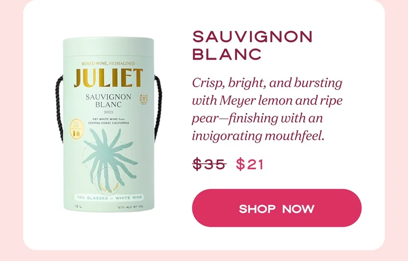 Sauvignon Blanc | Crisp, bright, and bursting with Meyer lemon and ripe pear—finishing with an invigorating mouthfeel. | SHOP NOW