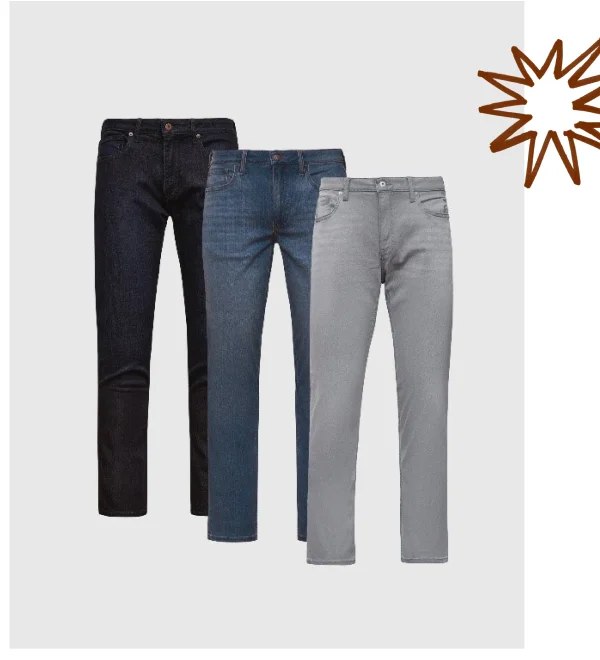 Staple Straight Fit Jeans 3-Pack