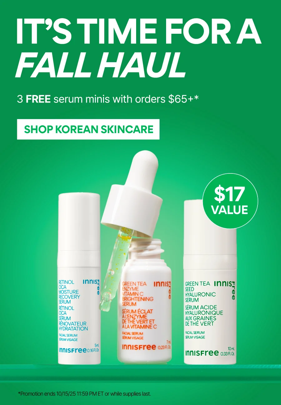 FREE 3 SERUM MINIS WITH ORDERS $65+