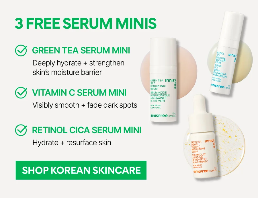 FREE 3 SERUM MINIS WITH ORDERS $65+