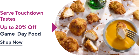 up to 20% off game day foods