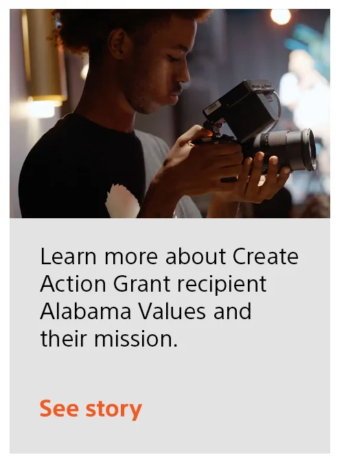 Learn more about Create Action Grant recipient Alabama Values and their mission. | See story