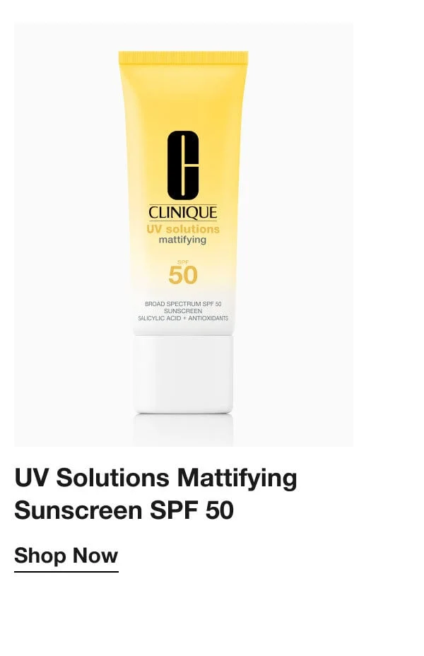 UV Solutions Mattifying Sunscreen SPF 50 | Shop Now