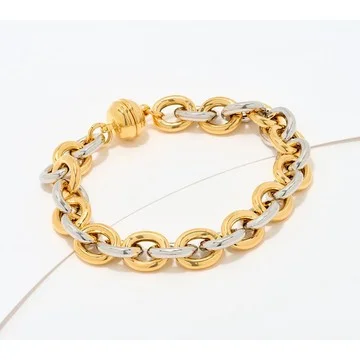 David Markstein Bronze Status Magnetic Rolo Bracelet