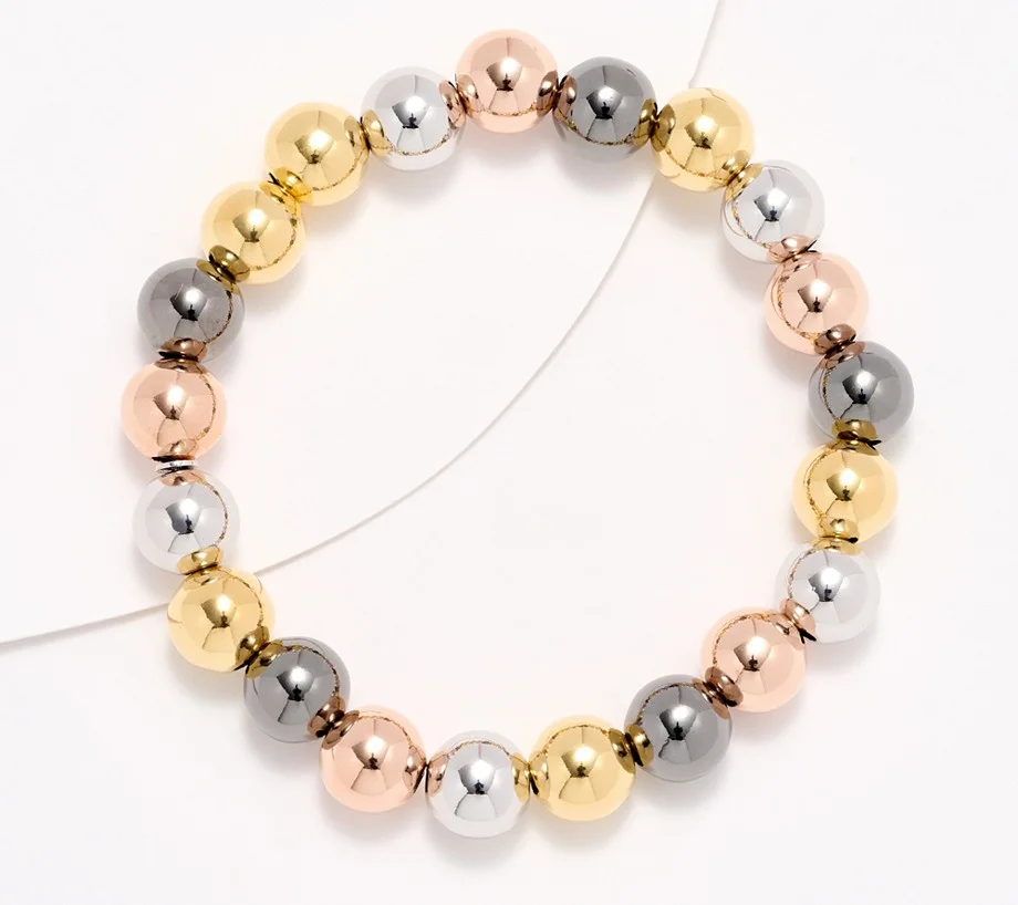 David Markstein Bronze 10mm Beaded Bracelet