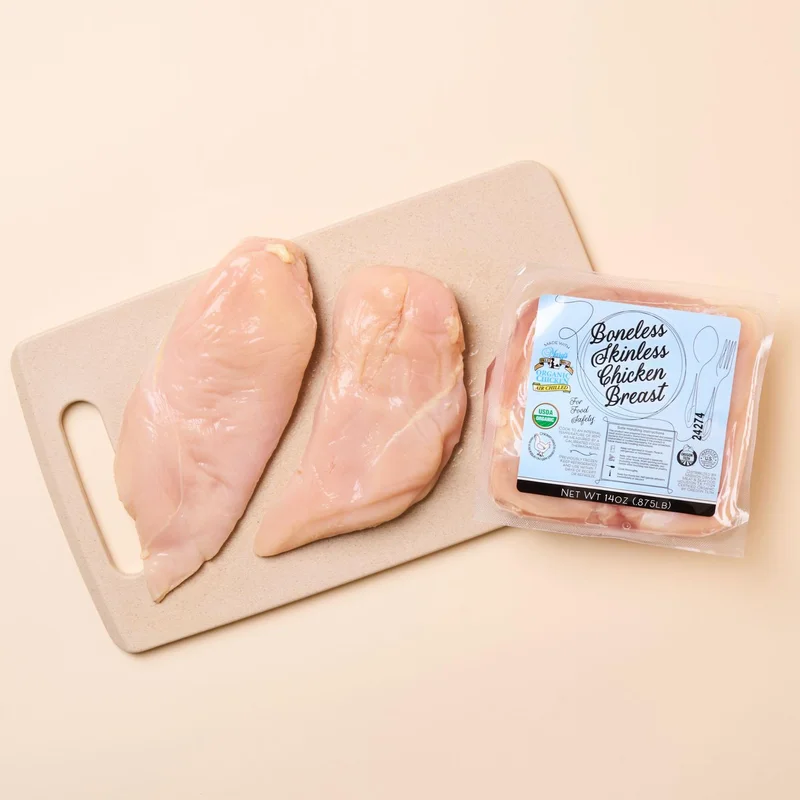 Organic Chicken Breast, Boneless Skinless, 14 Oz