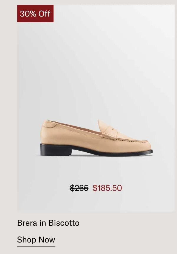 30% Off- Brera in Biscotto- Shop Now