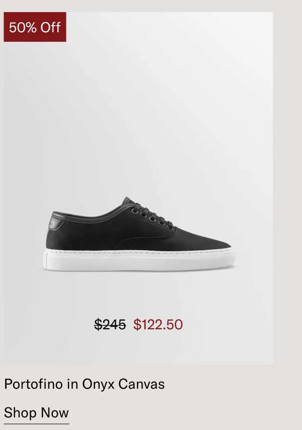 50% off. Portofino in Onyx Canvas-Shop Now