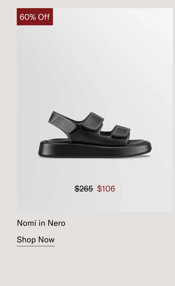60% off. Nomi in Nero-Shop Now