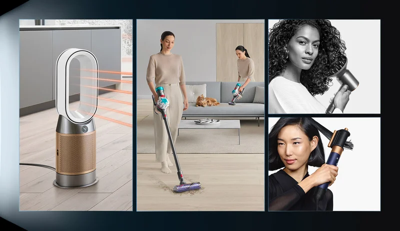 Close-up of Dyson technology