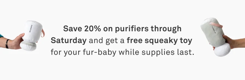 Save 20% off through Saturday + get a free pet toy