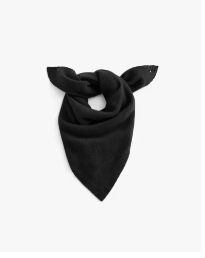 Single-Origin Cashmere Bandana Black