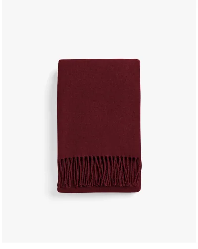 Recycled Cashmere Scarf Bordeaux