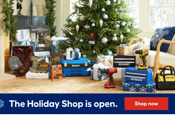 The Holiday shop is open.