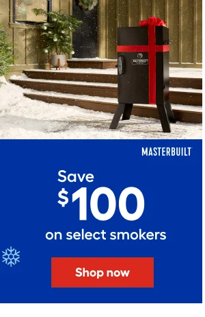 Save $100 on select smokers