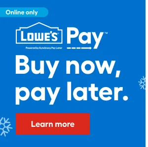 Lowe's Pay Buy now, pay later.