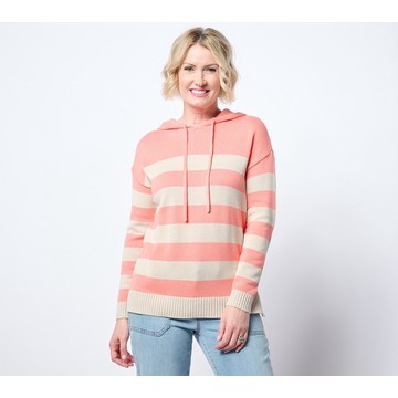 Belle Beach by Kim Gravel Seaside Sand Bar Stripe Hoodie