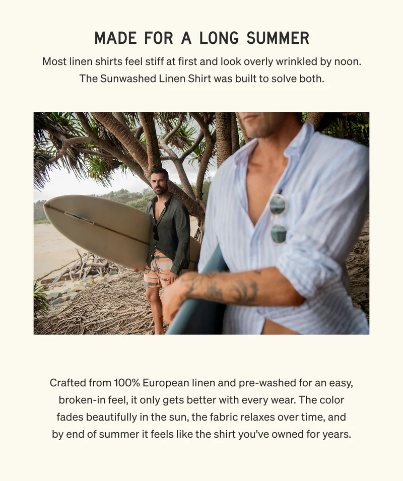 Sunwashed Linen Shirt | Shop Now