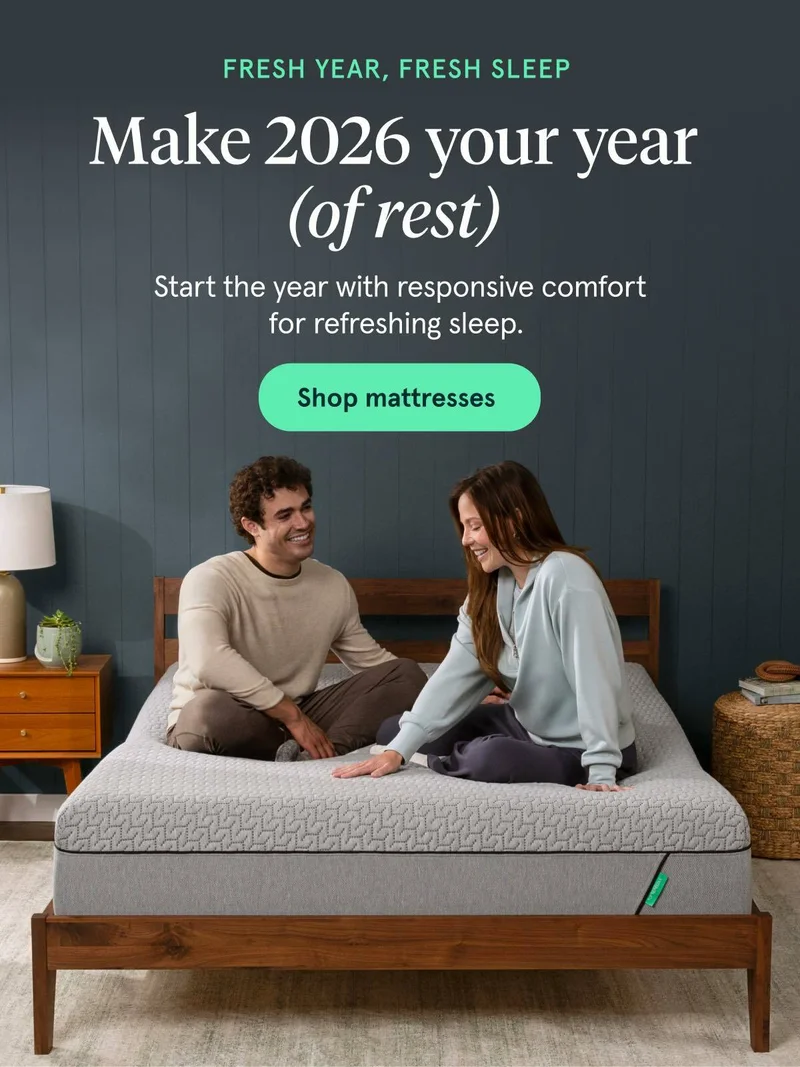 FRESH YEAR, FRESH SLEEP&nbsp;| Make 2026 your year (of rest) | Shop mattresses