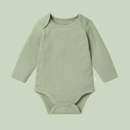 Ribbed Long Sleeve Bodysuit