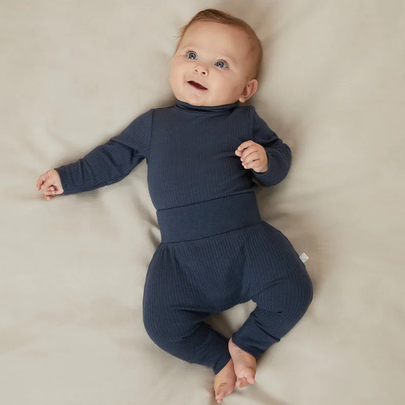 Image of Ribbed Turtleneck Bodysuit