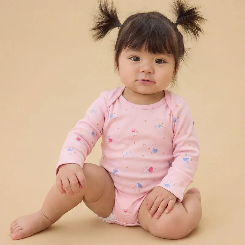 Image of Enchanted Bunnies Long Sleeve Bodysuit