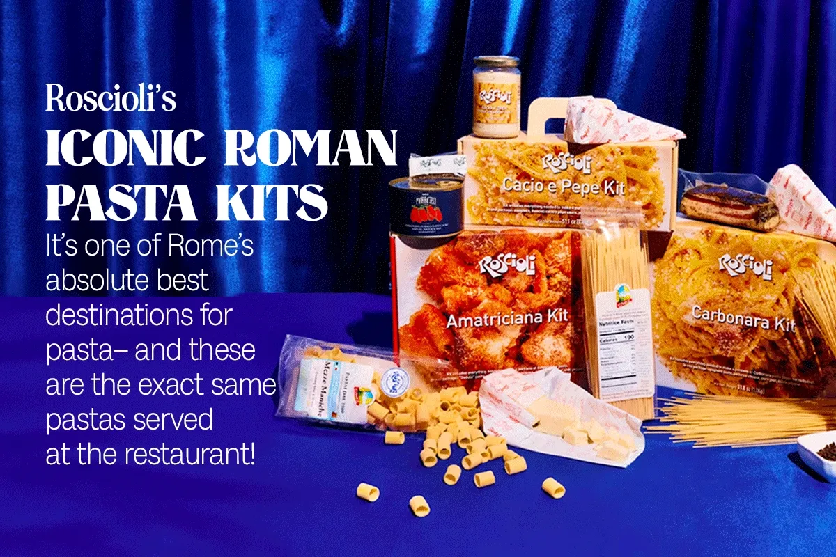 Roscioli's igonig roman pasta kits