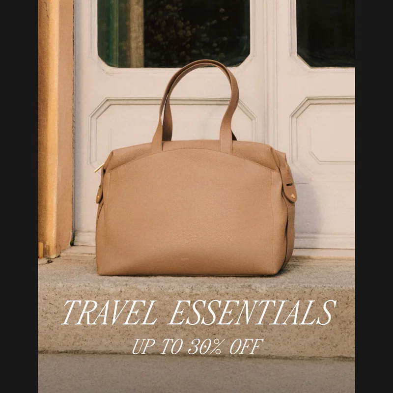 TRAVEL ESSENTIALS UP TO 30% OFF