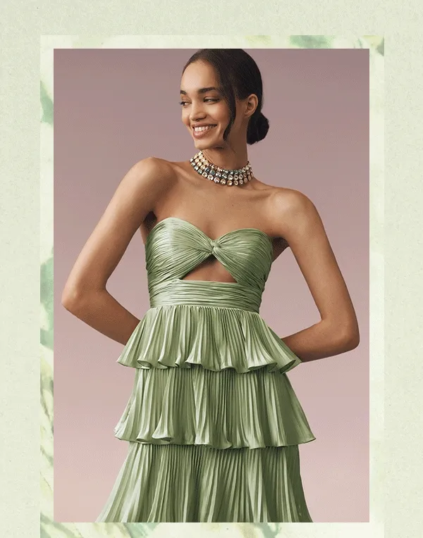 Green dresses