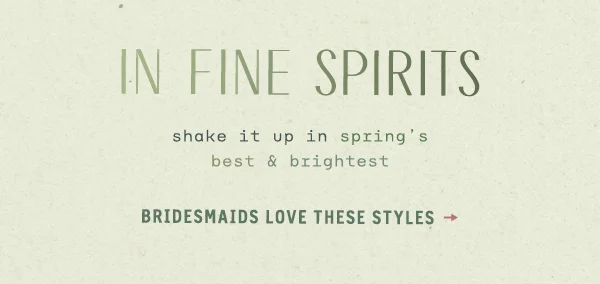 Shop bridesmaids dresses