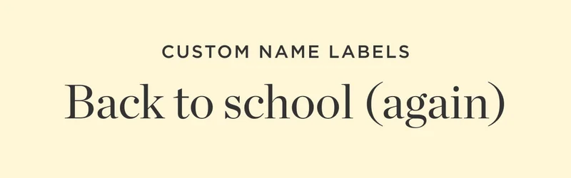 Back to School