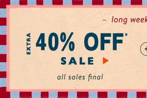 Extra 40% Off Sale