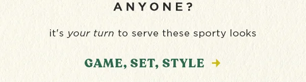 Game, Set, Style