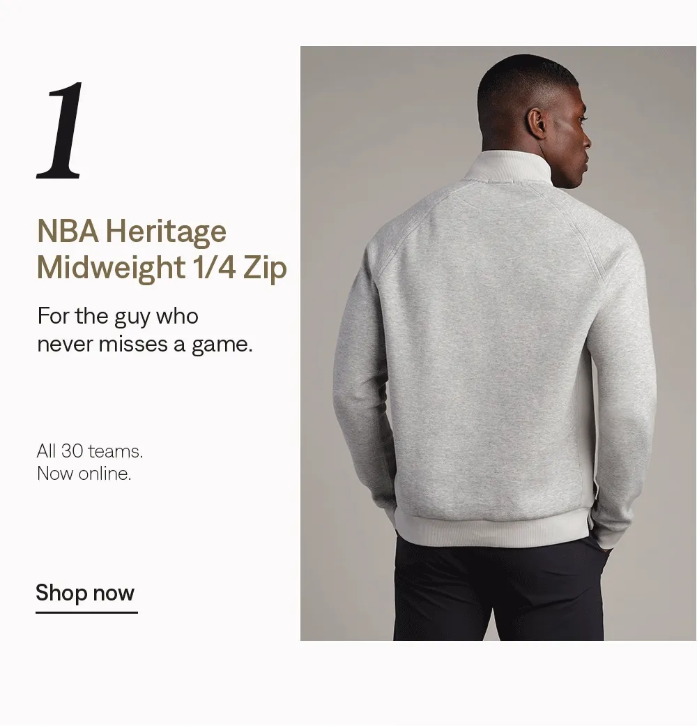 Miami Heat NBA Heritage Midweight 1/4 Zip