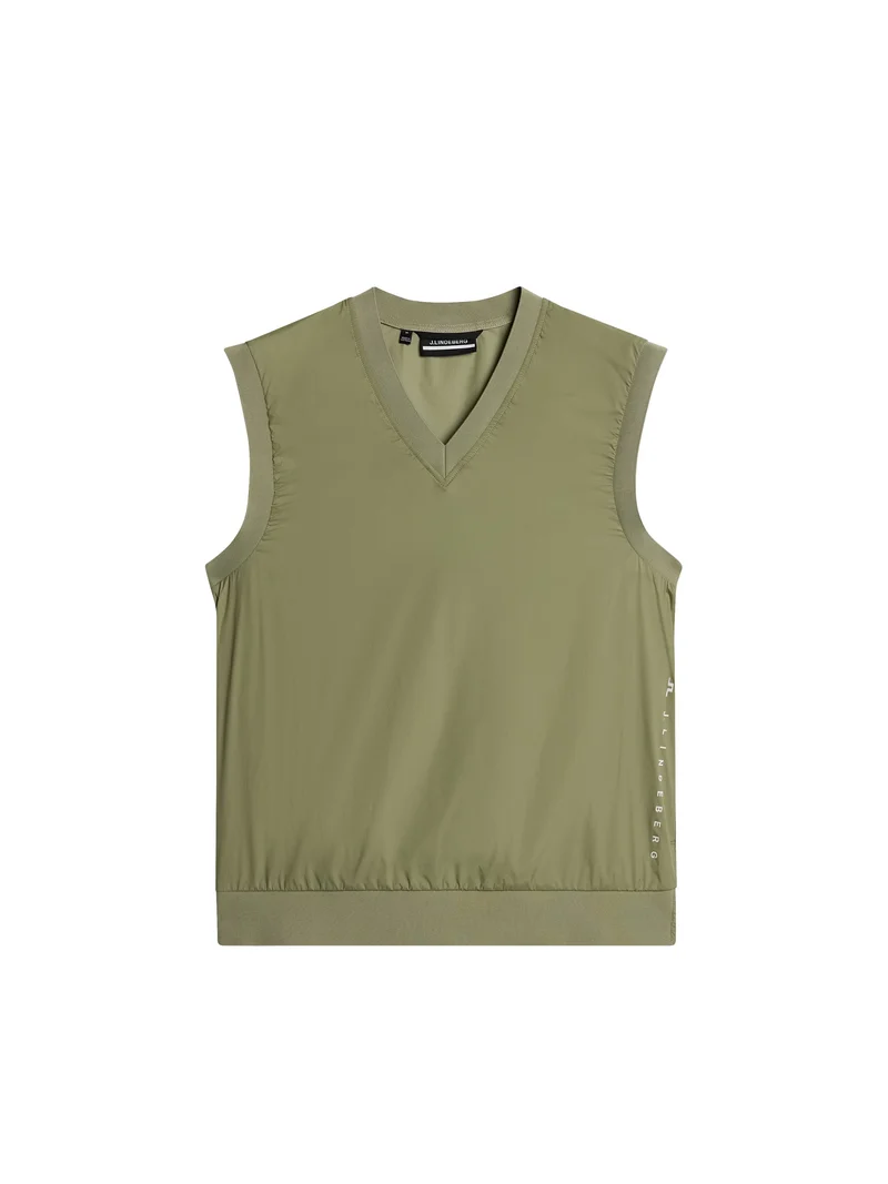 Image of Hybrid Vest Windbreaker / Oil Green