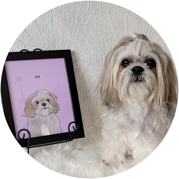 Watercolor Pet Portrait Framed Poster - One Pet