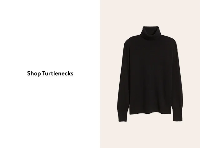 A black turtleneck sweater.