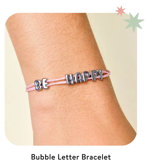 Bubble Letter Bracelet