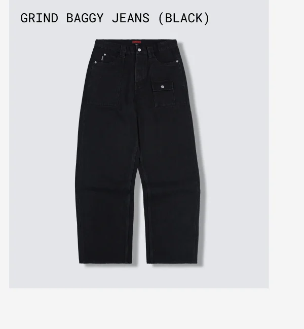 GRIND BAGGY JEANS (BLACK)