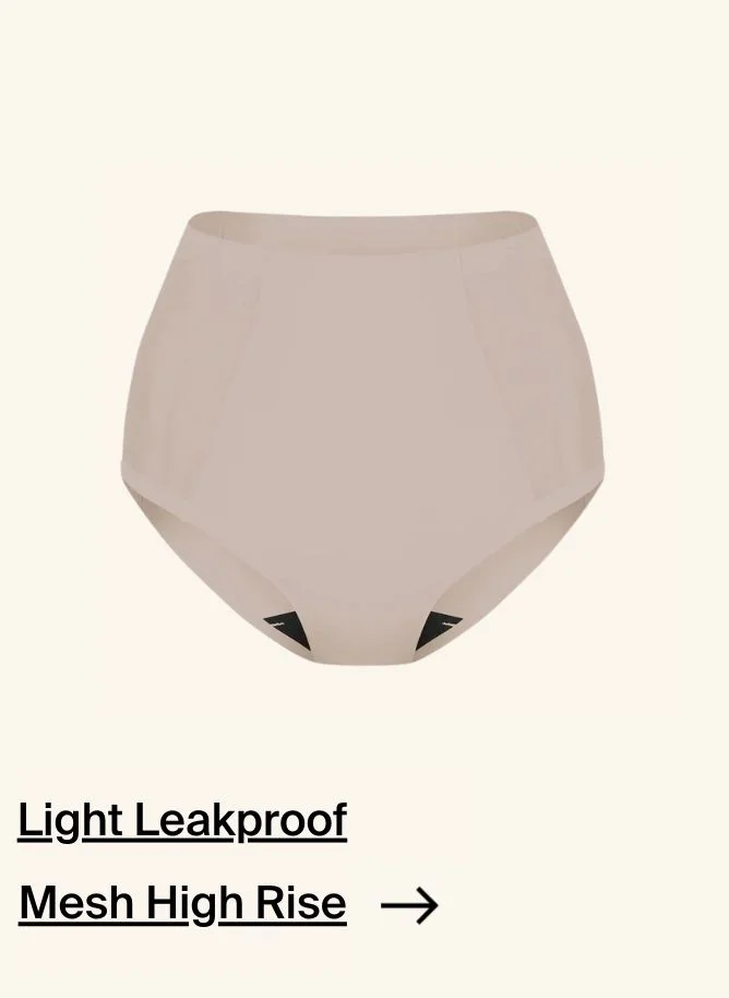 light leakproof mesh high rise.
