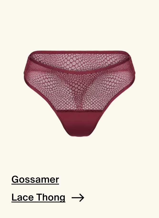 Gossamer Lace Thong.